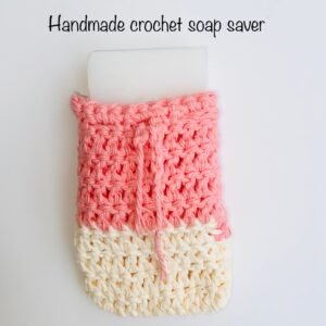 100% Cotton Soap Saver Bag | Handmade Cotton Crochet Soap Saver | Soap Buddy Body Scrubber| Eco Friendly Gift Ideas Plastic-Free Soap Holder